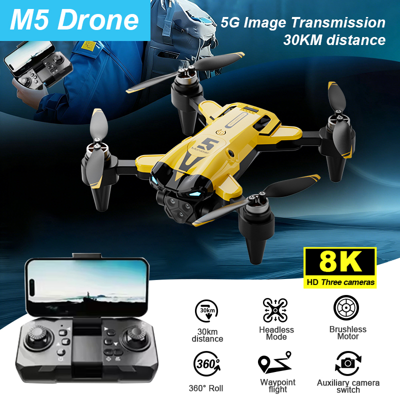 Drone Smart Rc Foldable - Умный дрон M5 с камерой, бесщеточным