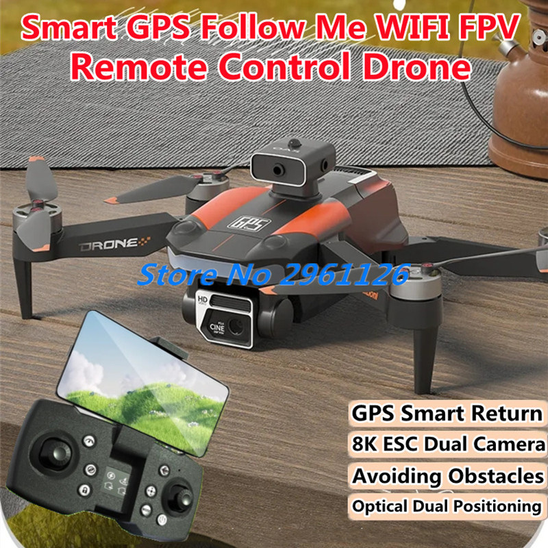 Drone Smart Rc Foldable - Бесщеточный умный GPS Follow Me WIFI