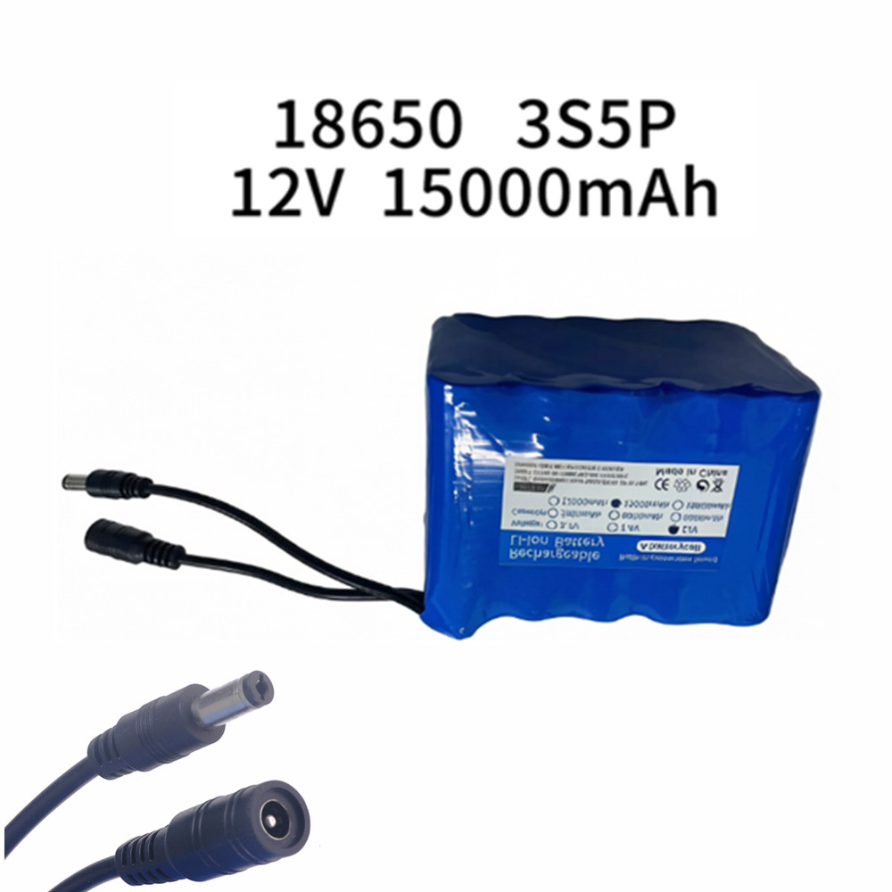 Lipo Battery Charger - Аккумулятор для рыбалки 12В 3S5P 15Ач,