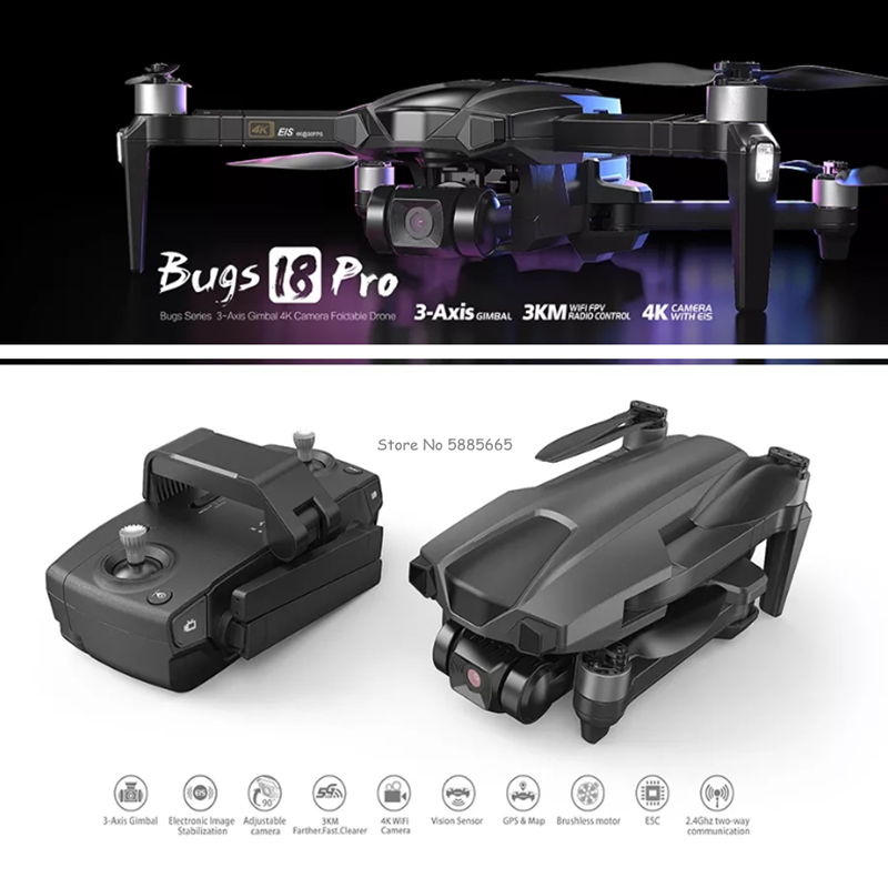 Профессиональный 4K GPS Return – обзор и цена Drone Smart Rc Foldable