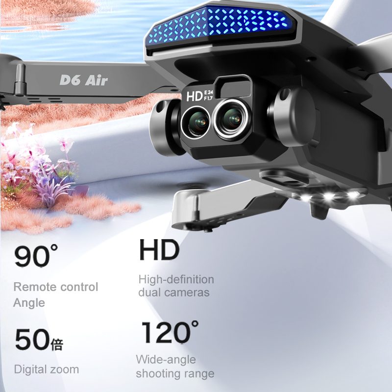 Дрон D6 Air Smart Camera: Скла – обзор и цена Drone Smart Rc Foldable