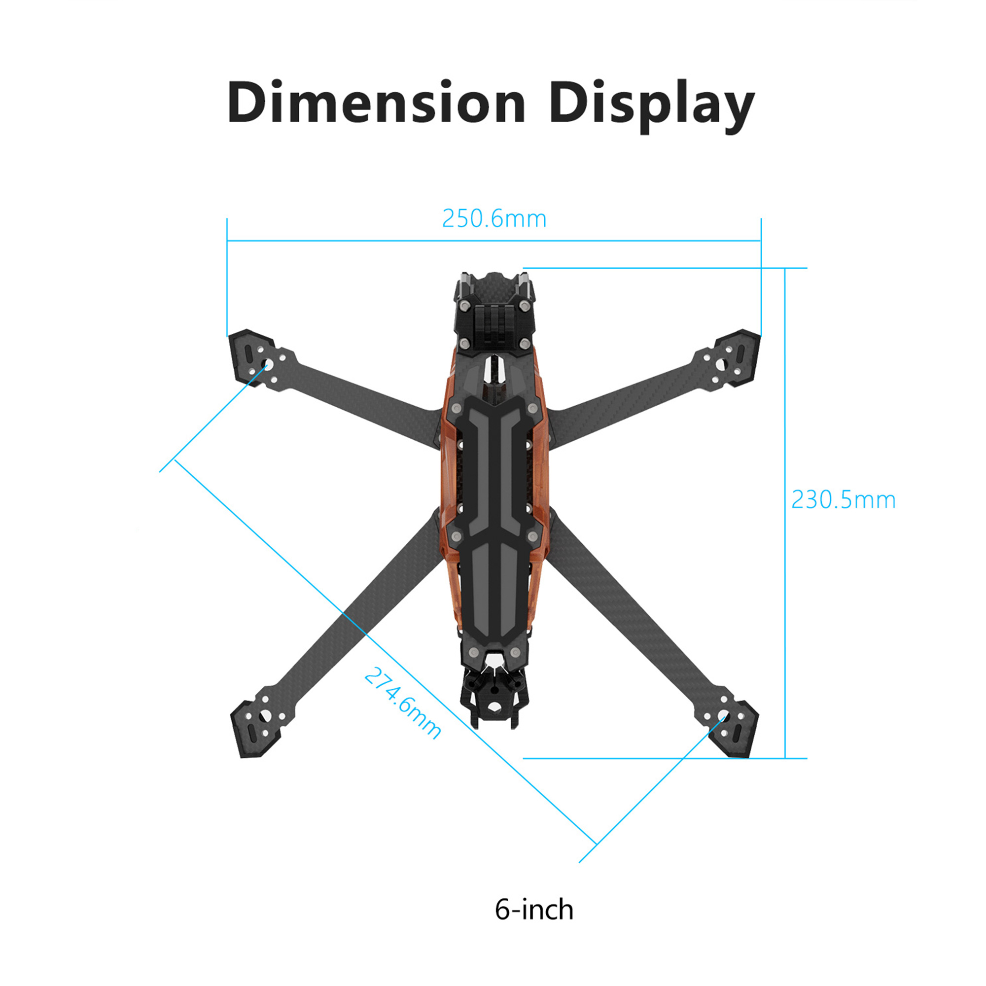 Рама из углеродного волокна GE – обзор и цена Plane Drone Rc