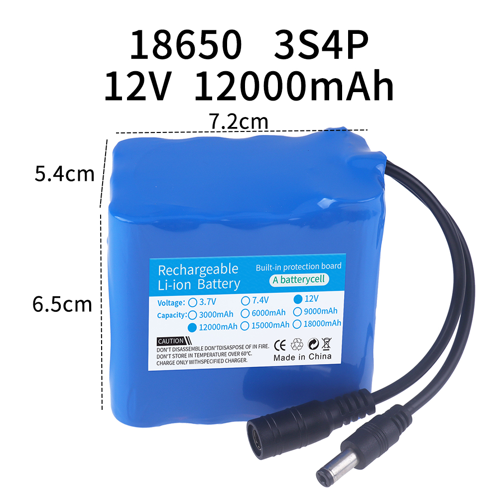 Аккумулятор 12В 12000мАч 3S4P, – обзор и цена Lipo Battery Charger